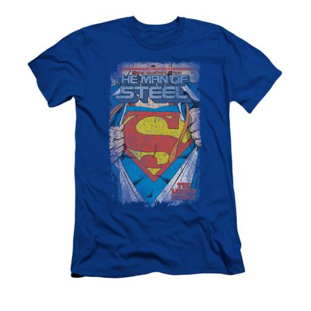 Superman Shirt Slim Fit The Legend Royal T-Shirt