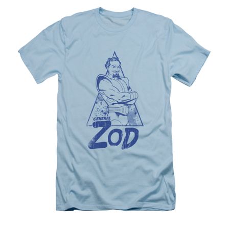 Superman Shirt Slim Fit Zod Light Blue T-Shirt