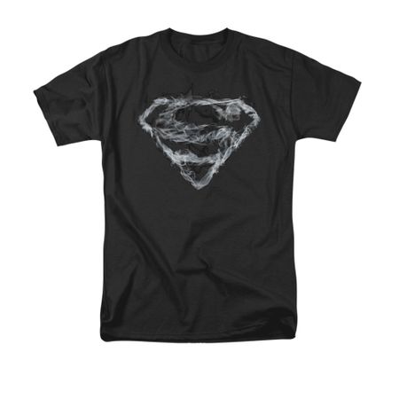 Superman Shirt Smoke Shield Black T-Shirt