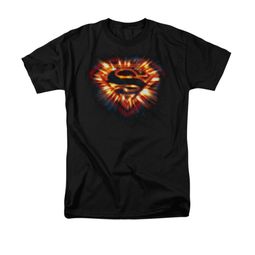 Superman Shirt Space Burst Shield Black T-Shirt Superman Shirt Space Burst Shield Black T-Shirt