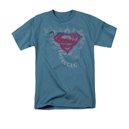 Superman Shirt Stars And Chains Slate T-Shirt
