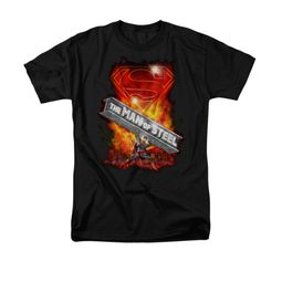 Superman Shirt Steel Girder Black T-Shirt