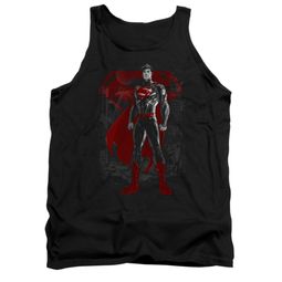 Superman Shirt Tank Top Aftermath Black Tanktop