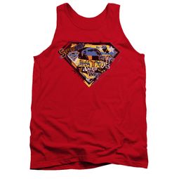 Superman Shirt Tank Top American Way Red Tanktop