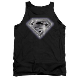 Superman Shirt Tank Top Bling Shield Black Tanktop Superman Shirt Tank Top Bling Shield Black Tanktop