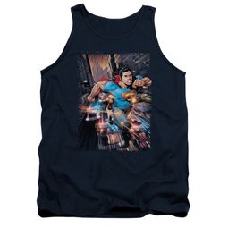 Superman Shirt Tank Top Bullet Proof Navy Tanktop Superman Shirt Tank Top Bullet Proof Navy Tanktop