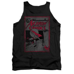 Superman Shirt Tank Top Comic #23 Black Tanktop