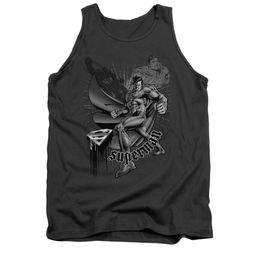 Superman Shirt Tank Top Fight And Flight Charcoal Tanktop Superman Shirt Tank Top Fight And Flight Charcoal Tanktop