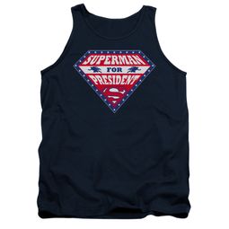 Superman Shirt Tank Top For President Navy Tanktop