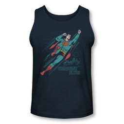 Superman Shirt Tank Top Frequent Flyer Navy Tanktop