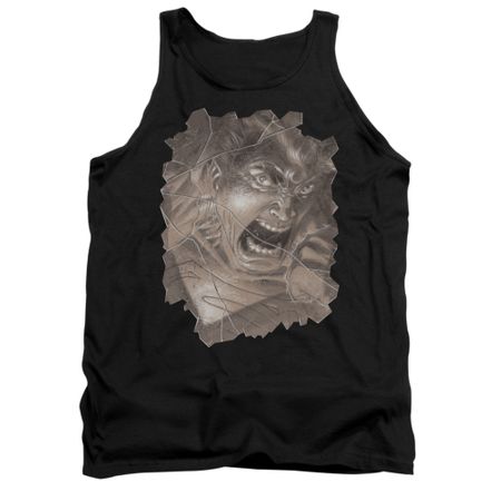 Superman Shirt Tank Top Glass Black Tanktop