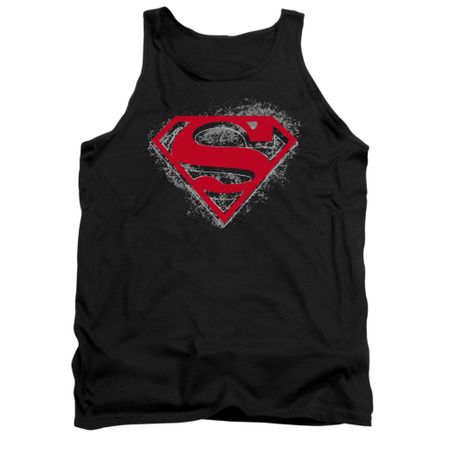Superman Shirt Tank Top Hardcore Noir Black Tanktop