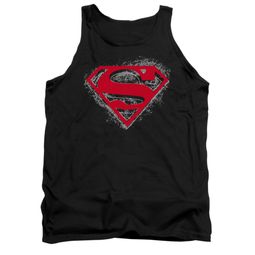 Superman Shirt Tank Top Hardcore Noir Black Tanktop