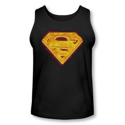 Superman Shirt Tank Top Hot Steel Shield Black Tanktop