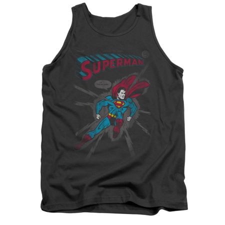 Superman Shirt Tank Top It Tickles Charcoal Tanktop