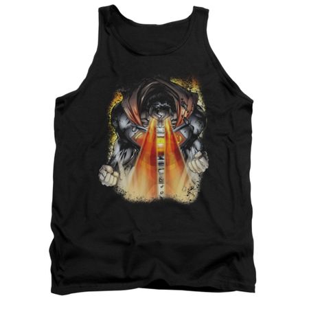 Superman Shirt Tank Top Laser Eyes Black Tanktop