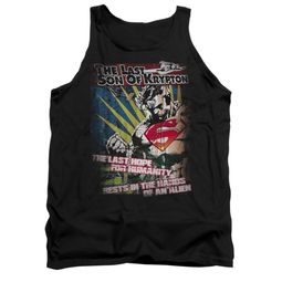 Superman Shirt Tank Top Last Hope Black Tanktop