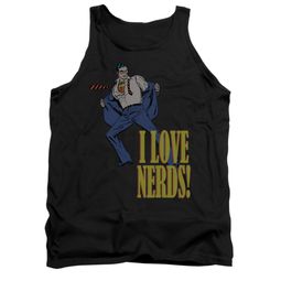 Superman Shirt Tank Top Love Nerds Black Tanktop