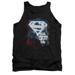 Superman Shirt Tank Top Never Die Black Tanktop