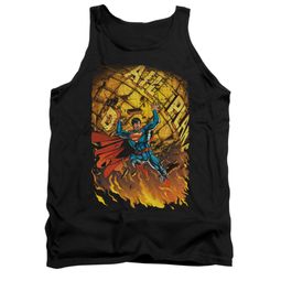 Superman Shirt Tank Top Planet Lift Black Tanktop