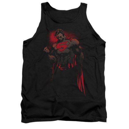 Superman Shirt Tank Top Red Son Black Tanktop