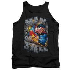 Superman Shirt Tank Top Ripping Steel Black Tanktop Superman Shirt Tank Top Ripping Steel Black Tanktop