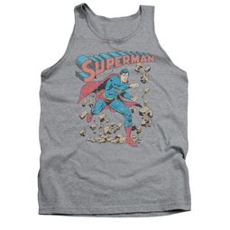 Superman Shirt Tank Top Rocks Athletic Heather Tanktop