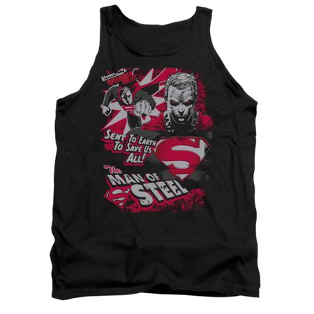 Superman Shirt Tank Top Save Us All Black Tanktop