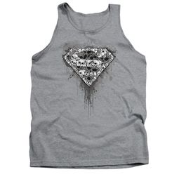 Superman Shirt Tank Top Skull Shield Athletic Heather Tanktop Superman Shirt Tank Top Skull Shield Athletic Heather Tanktop