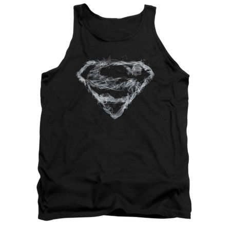Superman Shirt Tank Top Smoke Shield Black Tanktop