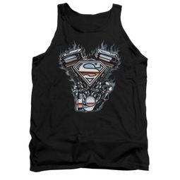 Superman Shirt Tank Top V Twin Logo Black Tanktop Superman Shirt Tank Top V Twin Logo Black Tanktop