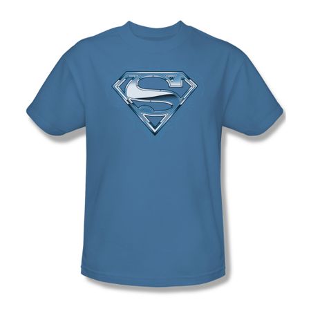 Superman Shirt Tribal Chrome Carolina Blue T-Shirt