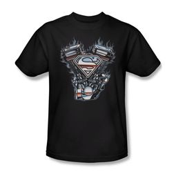 Superman Shirt V Twin Logo Black T-Shirt Superman Shirt V Twin Logo Black T-Shirt