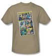 Superman Shirt  Vintage Comic Superhero DC Comics Adult Sand T-Shirt
