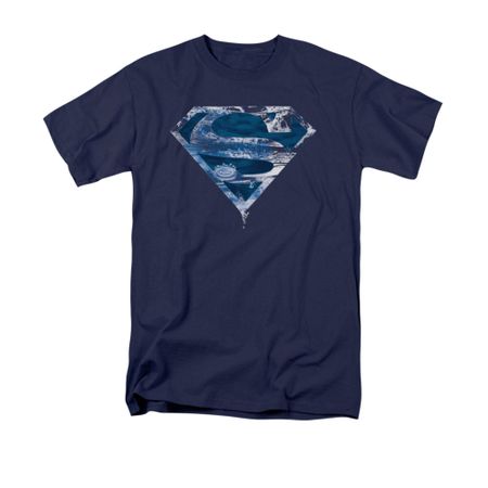 Superman Shirt Water Shield Navy T-Shirt