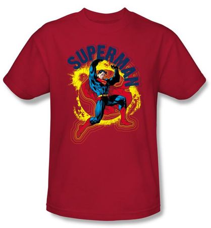 Superman T-shirt A Name To Uphold Adult Red Tee Shirt