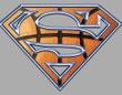 Superman T-shirt  Basketball Shield Adult Heather Gray Tee Shirt
