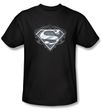 Superman T-shirt Biker Metal Awesome Adult Gothic Black Tee Shirt