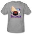 Superman T-shirt Hockey Stick And Puck Adult Heather Gray Tee