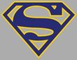 Superman T-shirt Maize And Blue Shield Logo Adult Gray Tee Shirt