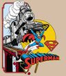 Superman T-shirt Off The Rails DC Comics Superhero Sand Tee Shirt