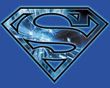 Superman T-shirt On Ice Shield Logo Adult Royal Blue Tee Shirt