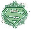 Superman T-shirt Ornate Shield Adult White Superhero Tee Shirt