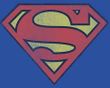 Superman T-shirt Retro Supes Logo Distressed Adult Royal Tee Shirt