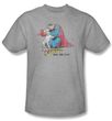 Superman T-shirt Superdog Krypto Adult Athletic Heather Tee Shirt