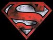 Superman T-shirt War Torn Shield Logo Adult Superhero Tee Shirt
