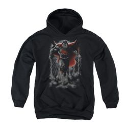 Superman Youth Hoodie Above The Clouds Black Kids Hoody
