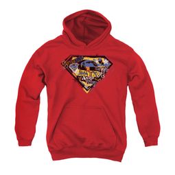 Superman Youth Hoodie American Way Red Kids Hoody