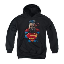 Superman Youth Hoodie Angry Black Kids Hoody