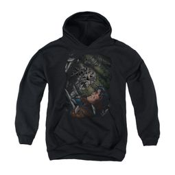 Superman Youth Hoodie Battle Black Kids Hoody